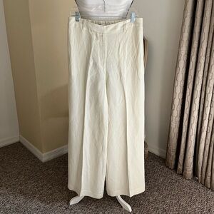 Brochu Walker Areo Linen Pants, Wide Leg, Elasticized Waistband. Sz Large